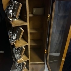 時計用収納家具（時計付き）