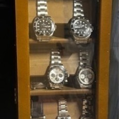 時計用収納家具（時計付き）