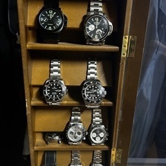 時計用収納家具（時計付き）