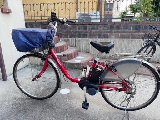 【Panasonic】26インチ電動アシスト自転車3変速LEDライト鍵1本バッテリー1個充電器付