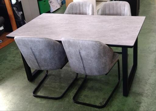 大川家具　ダイニング5点セット　150×85×70