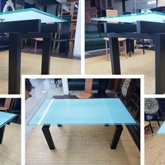 f3美品カリガリス　リメイクダイニングテーブル＆大塚家具　ハイバックチェアセット