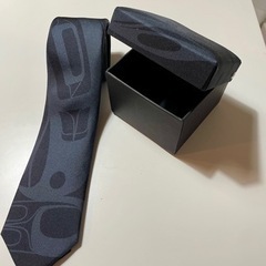 【新品未使用】OSCARDO ネクタイ　ブラック　ケース付き