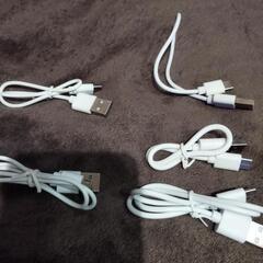 スマートホン　USBケーブル　タイプC×3 タイプ×2  5本セ...