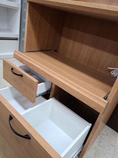 J4912 ユーアイ カントリー調 食器棚 コチーナ K-700HO NA ナチュラル 