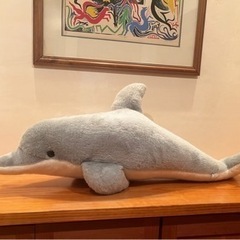 大きいイルカぬいぐるみ　水族館　日本製おもちゃ