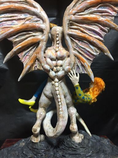 石粉粘土作品「The Great Red Dragon」