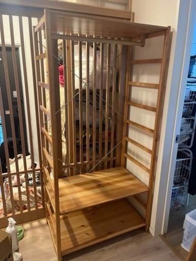 【受け渡し者決定】無印良品　パイン材ユニットシェルフ