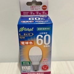 【新品未使用】 E-Bright LED電球 60形 E17口金...
