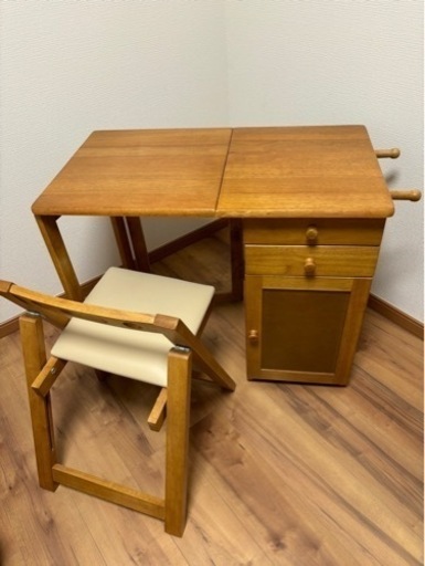 家具 オフィス用家具 机　折り畳みデスク\u0026椅子\n