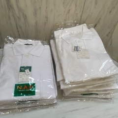 男性用白ポロシャツ 12枚