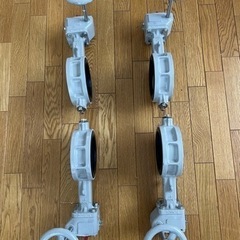 TOMOE 巴 バタフライバルブ JIS10K／100A (4点セット)