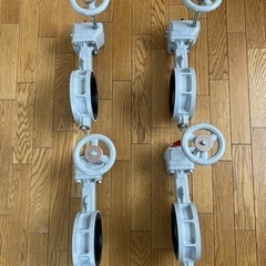 TOMOE 巴 バタフライバルブ JIS10K／100A (4点セット)