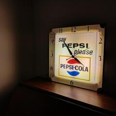 レア！　ペプシコーラ　ウオールクロック　時計　看板　アメトイ　Pepsi Vintage Pepsi Wall Clock / ペプシ 壁掛け時計 - TOYS & JUNKS