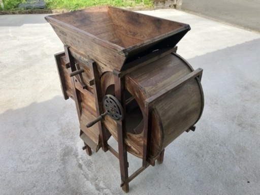 とうみ初期型 穀物 選別機 古民道具 農機具 風選 手回しハンドル式