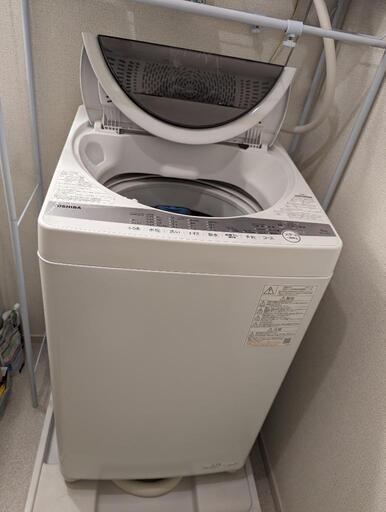 お話中　美品　東芝　2021年製 洗濯機6kg