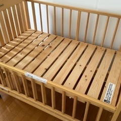 ミキハウス】ベビーベッド+マット+布団