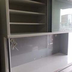 松田家具 レンジボード キッチンボード 食器棚 1400㎜ 大容量 