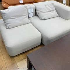 2人掛けソファー Fritz Ha nsen 布 アルファベットソファー アイボリー