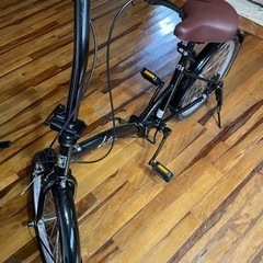 新品未使用　自転車折りたたみ20型黒　トレーディア
