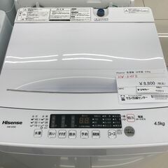 ★ジモティ割あり★ Hisense 洗濯機 4.5ｋｇ 22年製...