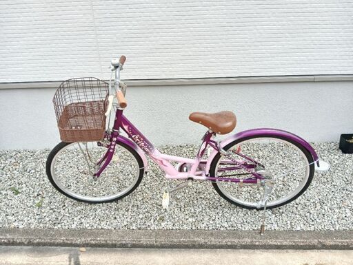購入様決定しました⚫️ 引き取り限定　奈良  ⚫️22インチ自転車　ピンクパープル　女の子