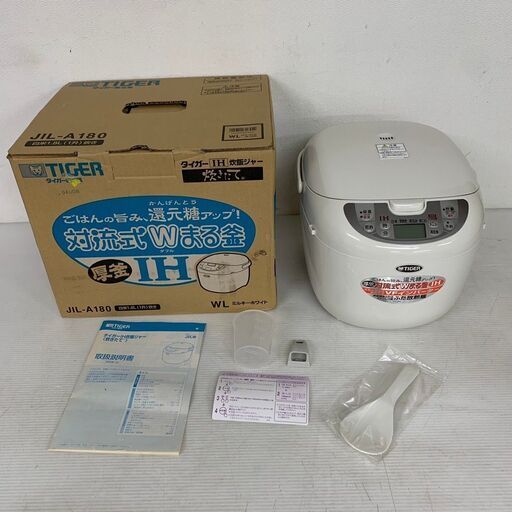 【TIGER】 タイガー IH炊飯ジャー 炊飯器 1.8L １升炊き JIL-A180 未使用 2000年製 N0116