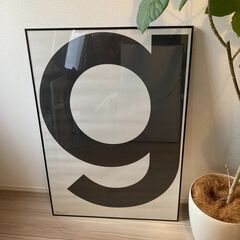 【ポスター】PLAYTYPE、g（GREY）、アルファベットポスター