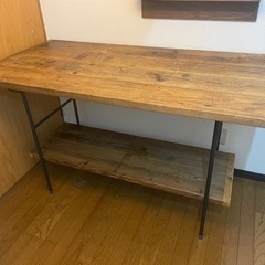 ダイニングテーブル　作業台　オフィステーブル　天然木　