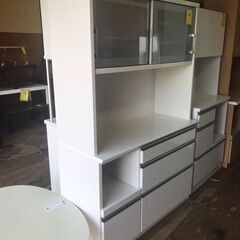 愛品館八千代店】2枚扉食器棚 木目②