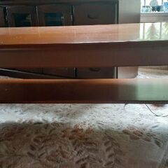 木製テーブル　116×57　高さ43