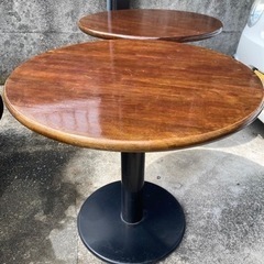 円形　テーブル 　サイドテーブル　2台