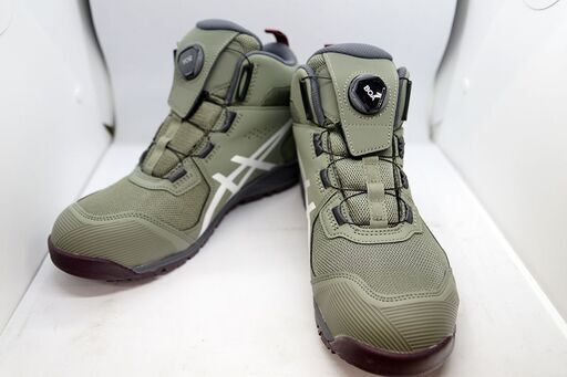 未使用】asics アシックス 安全靴 【25.5cm】CP214 TS BOA WINJOB ウィンジョブ 1271A056 カーキ☆質屋・リサイクルマート宇部店☆