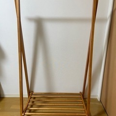 木製ハンガーラック　家具 ミラー/鏡