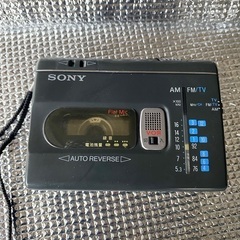 OLD SONY  カセットプレーヤー　ラジオチューナー付き