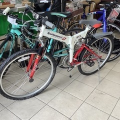 【未使用品】Switz sport スウィツスポート　alpine patrol 折りたたみマウンテンバイク　自転車6段変速　26インチ