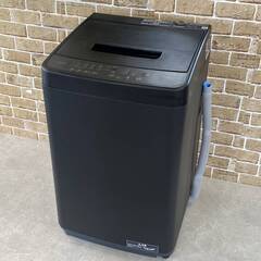 アイリスオーヤマ 全自動 洗濯機 5.0Kg 2024年製 IAW-T504-B 黒 未使用品に近い 札幌市東区