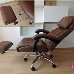リクライニング ワークチェア - ソファ風 - 牛革/合成皮革