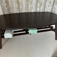 木製テーブル　机　ニトリ