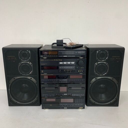 【ONKYO】 オンキョー システムコンポ スピーカー PS-F33 DX-F33 PC-WF55 PA-F55 PT-F77 PE-F33 S0075