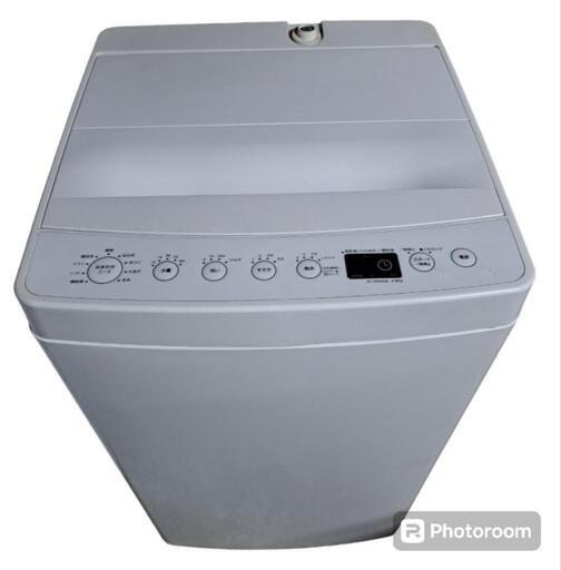 【決まりました！】【美品】2020年4.5キロHaierアマダナ風乾燥付きシンプルホワイトインテリア洗濯機 一人暮らし 引取限定