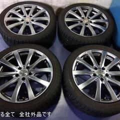 冬 ベンツ Cクラス【富山】☆美品☆スパルコ W205 ヨコハマ 225/45R18 冬 245/40R18 中古4本 車検対応（ベンツ純正センターキャップも対応）