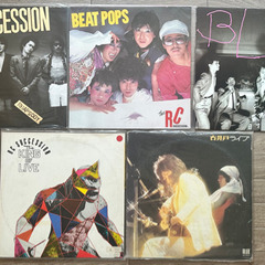 RCサクセション、古井戸、LPレコード　５枚セット