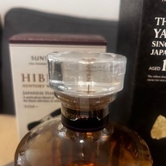 山崎12年化粧箱付き、白州12年100周年記念箱無し、響ジャパニーズハーモニー化粧箱付き