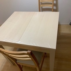 IKEA　ダイニングセット　テーブル　イス　2脚