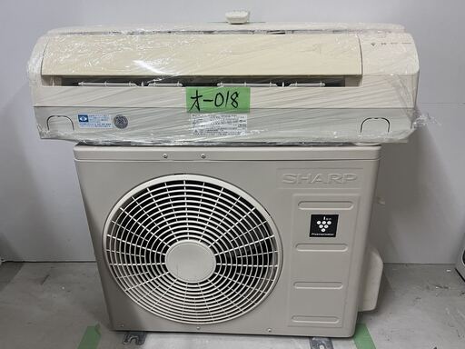 決定済黄ばみ特価オ-018 SHARP2014年式2.2kw6畳適用28000円＠標準工事込み＠大阪市内＆岩出市内価格