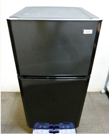 2ドア　冷蔵庫　106L　JR-N106K　動作良好　耐熱性能天板　クリアケース　斜めボトルポケット　Haier