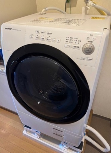 ⭐︎週末限定　問い合わせ殺到　お早めに 美品　 シャープ 2020年モデル ドラム式洗濯機 ES-S7E-WR