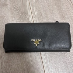 PRADA プラダ サフィアーノ 長財布 ブラック レザー PRADA サフィアーノ 二つ折り