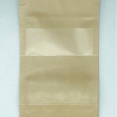 未使用◆ジップ袋◆クラフト紙◆窓付き◆自立式